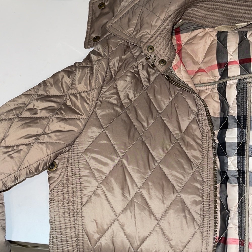Burberry Quilted Jacket Khaki Size S